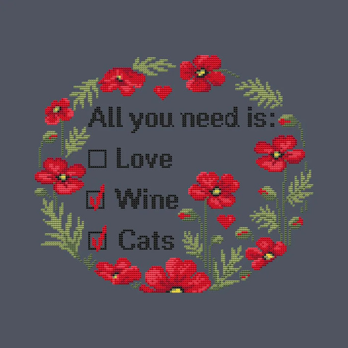 All you need is - PDF Cross Stitch Pattern