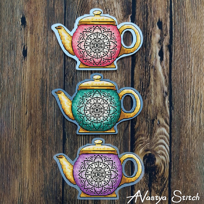Mandala Magic. Teapot - PDF Cross Stitch Pattern