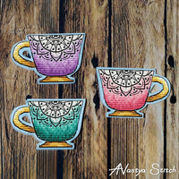 Mandala Magic. Cup - PDF Cross Stitch Pattern