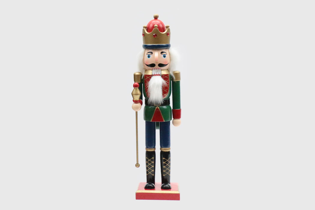 Wooden King Nutcracker Wizardi F07M6-11 Green