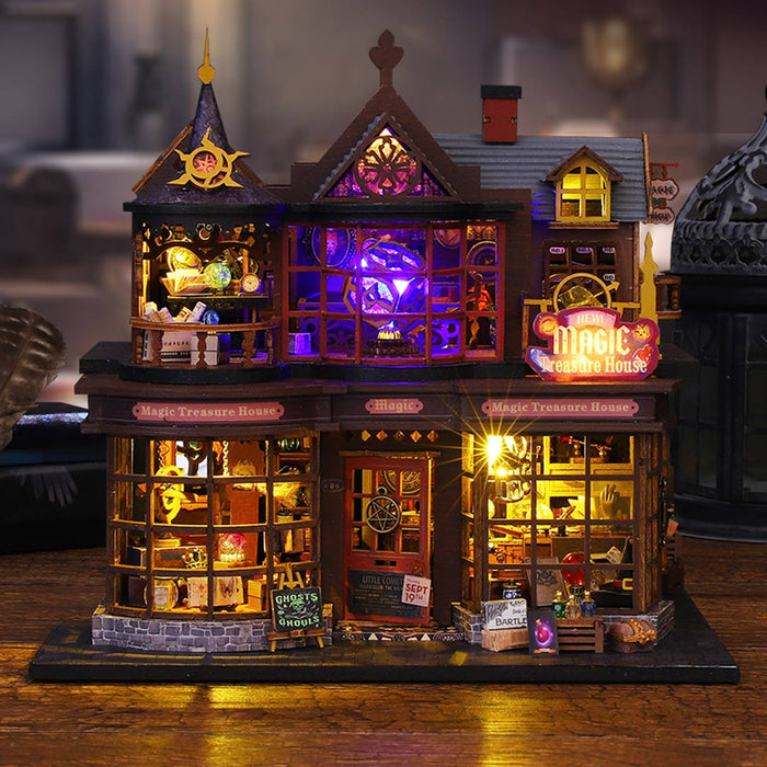 Miniature Wizardi Roombox Kit - Magic Treasure House Dollhouse Kit