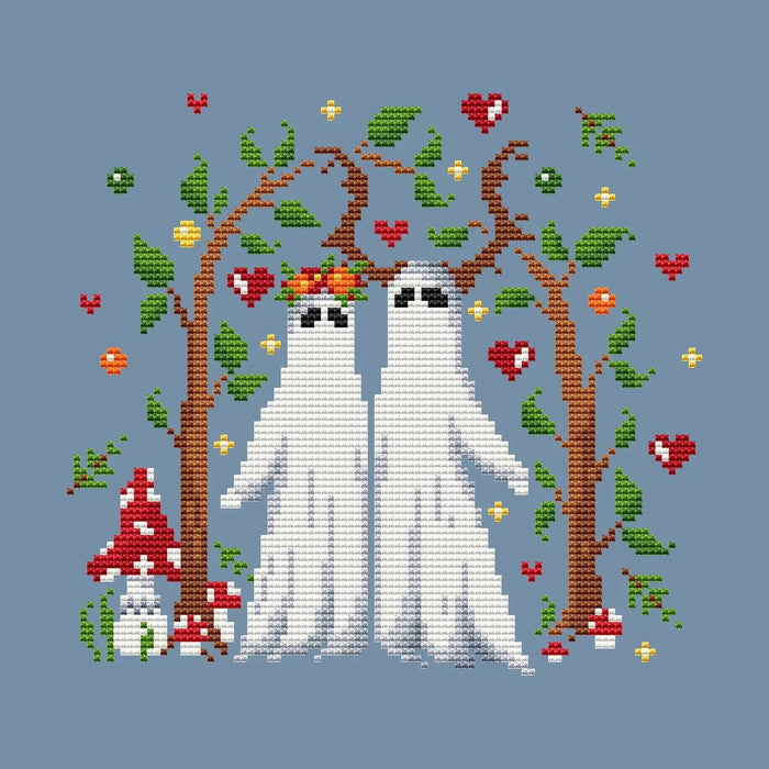 Ghosts in Love - PDF Cross Stitch Pattern