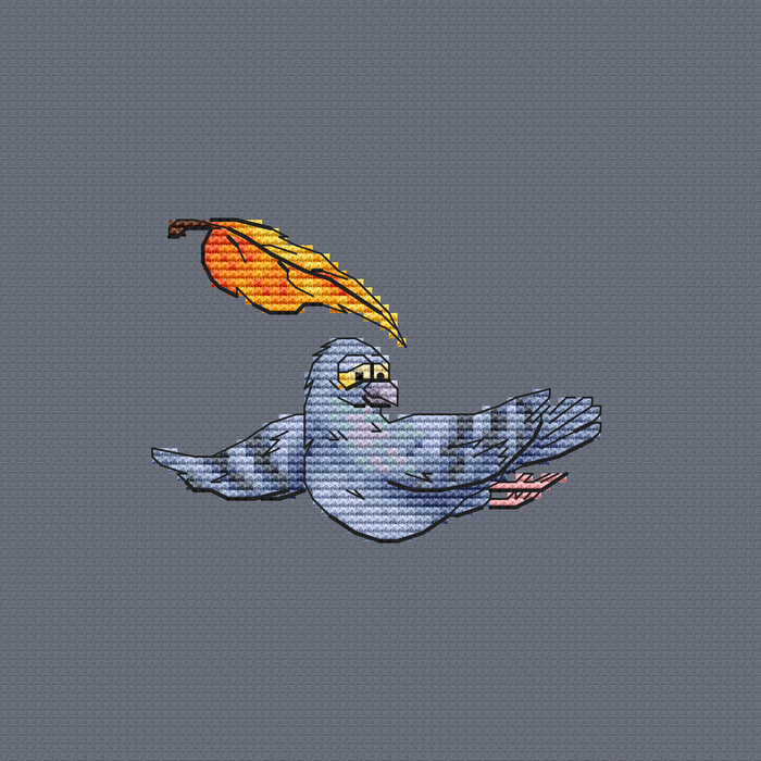 Pigeon 2 - PDF Cross Stitch Pattern