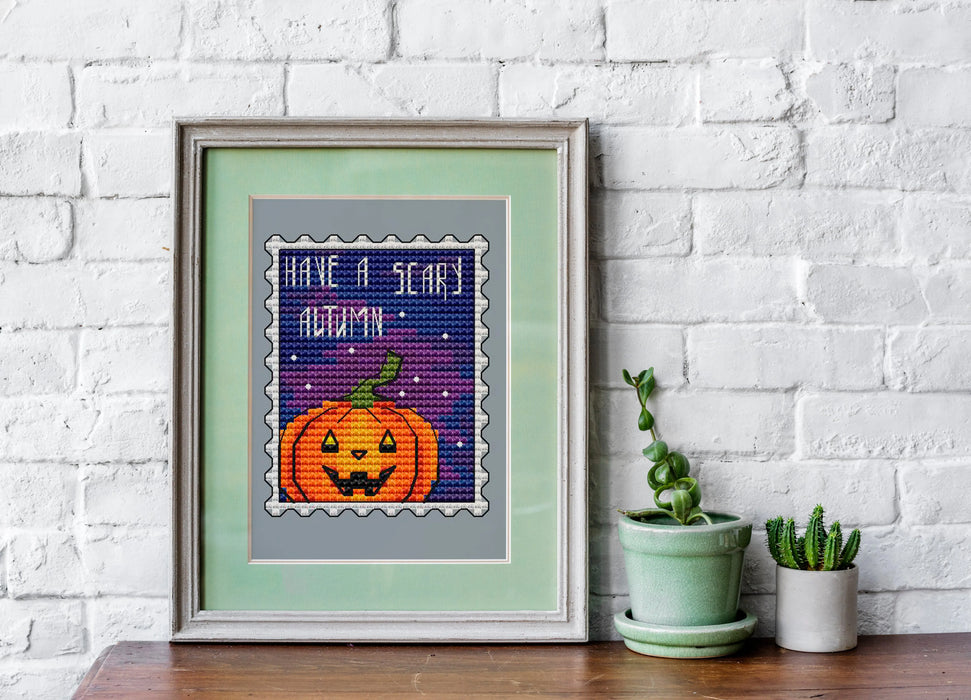 Have a Scary Autumn - Free PDF Cross Stitch Pattern