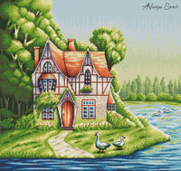 Lake house - PDF Cross Stitch Pattern