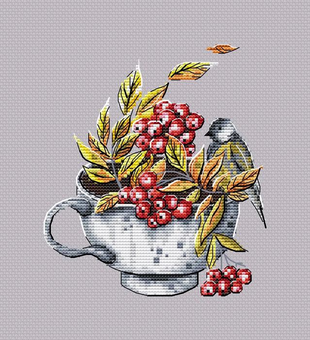 Rowan Tea - PDF Cross Stitch Pattern