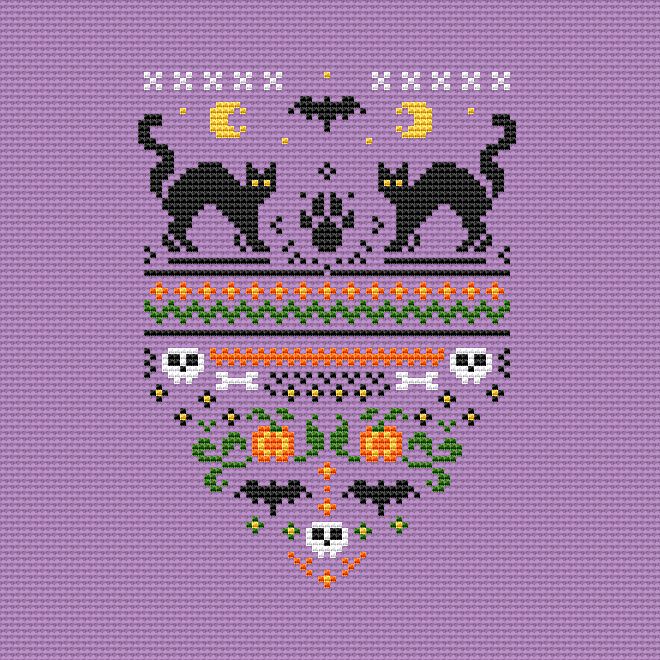 Scary autumn - PDF Cross Stitch Pattern