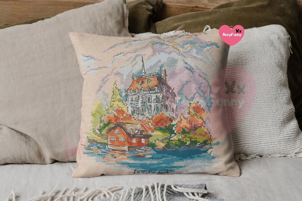 Iseltwald Castle - PDF Cross Stitch Pattern