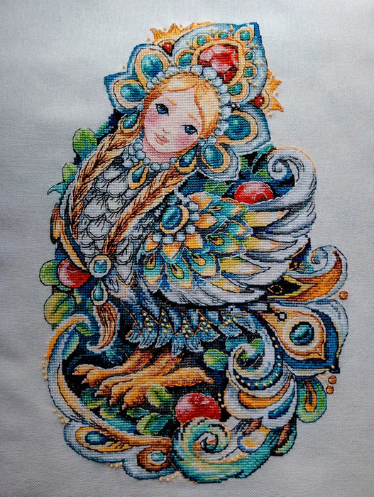 Alkonost - PDF Cross Stitch Pattern