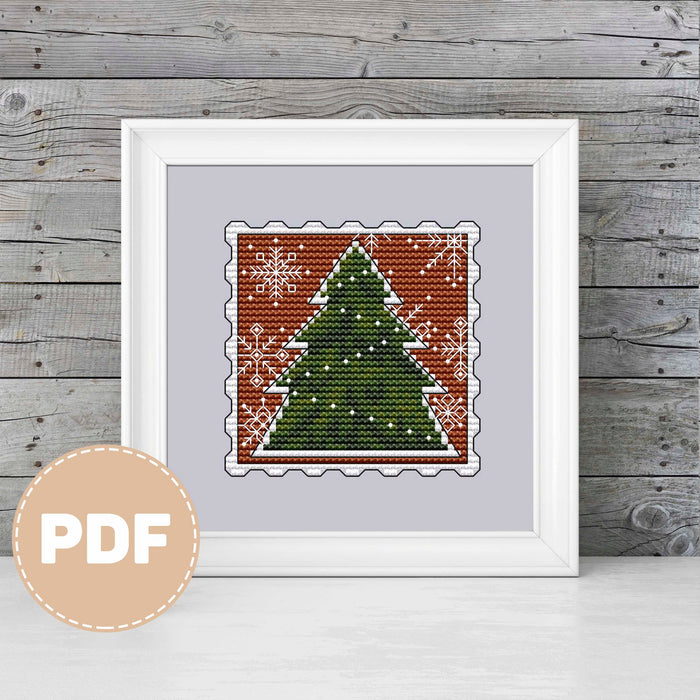 Gingerbread Tree - PDF Cross Stitch Pattern