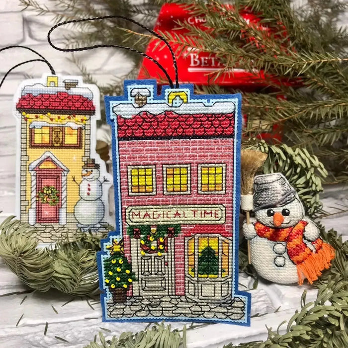 BOOKLET. Winter houses - PDF Cross Stitch Pattern