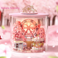Miniature Wizardi Roombox Kit - Sakura Scenery Dollhouse Kit
