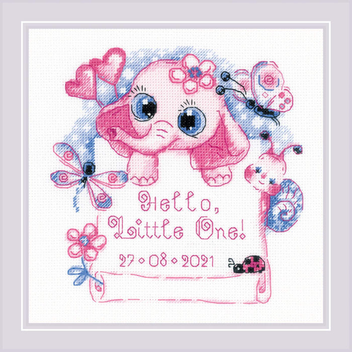 Hello, Little One! (for girl) R1934 Counted Cross Stitch Kit