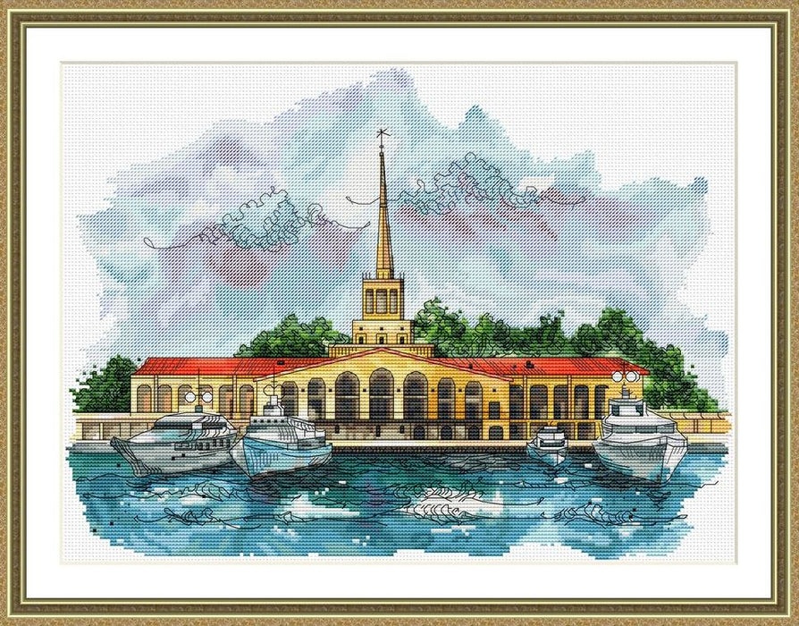 Sochi. Marine Station - PDF Cross Stitch Pattern