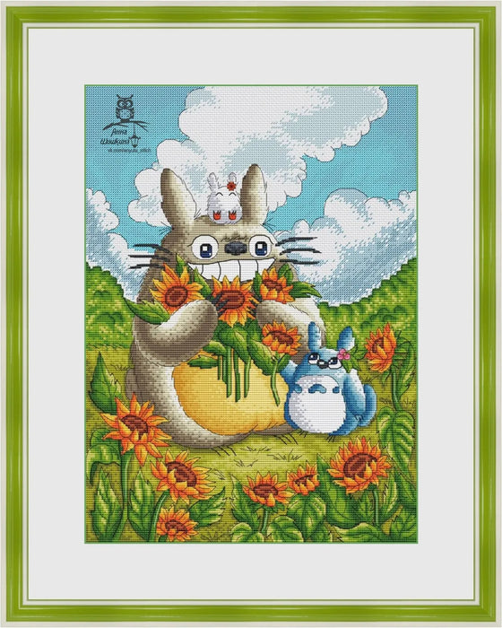 Summer Totoro - PDF Cross Stitch Pattern