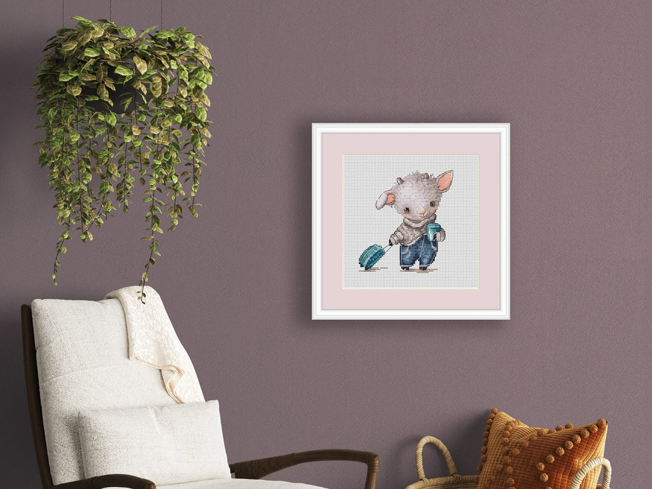 Traveler Baby Goat - PDF Cross Stitch Pattern