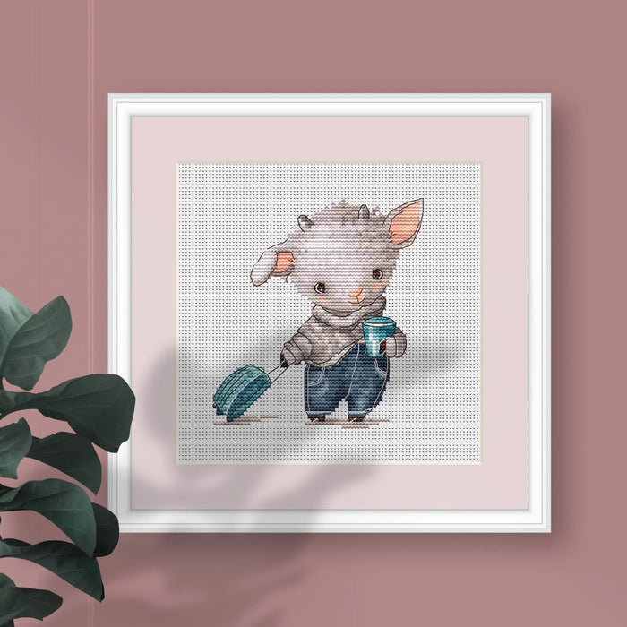 Traveler Baby Goat - PDF Cross Stitch Pattern