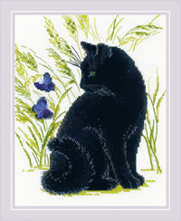 Black Cat R2001 Counted Cross Stitch Kit