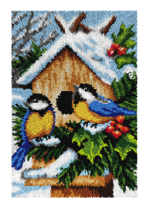 Latch hook rug kit Winter Birds 4243