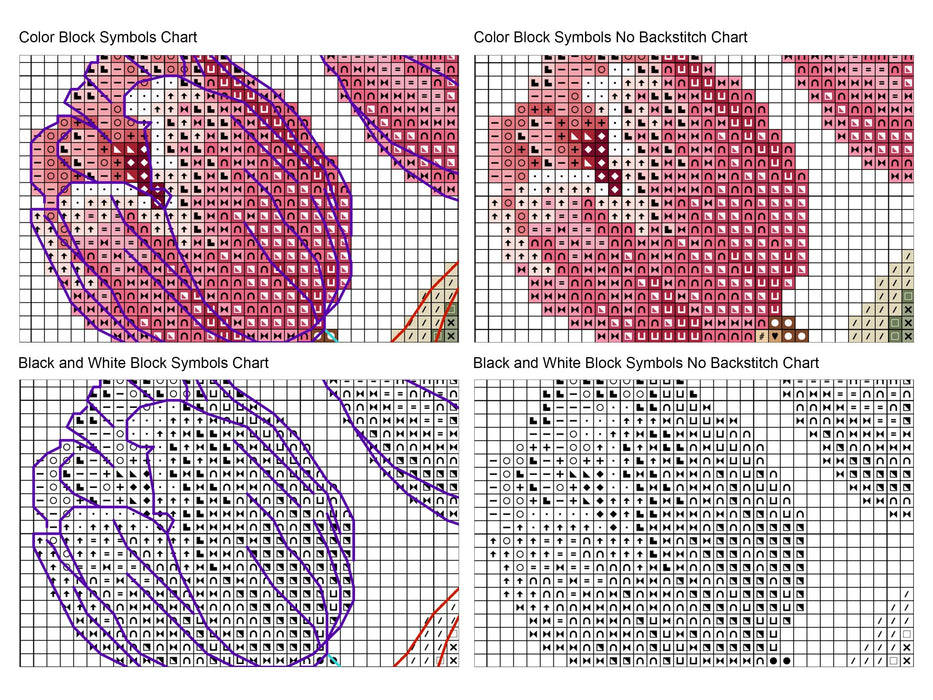 Pink Tulip Bouquet - PDF Cross Stitch Pattern