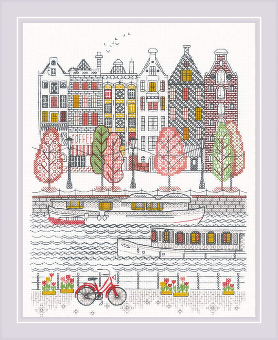 City on Water R2051 Counted Cross Stitch Kit