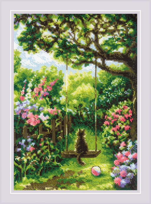 Garden Swing 2114R Counted Cross Stitch Kit - Wizardi