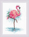 Blooming Flamingo 2117R Counted Cross Stitch Kit - Wizardi