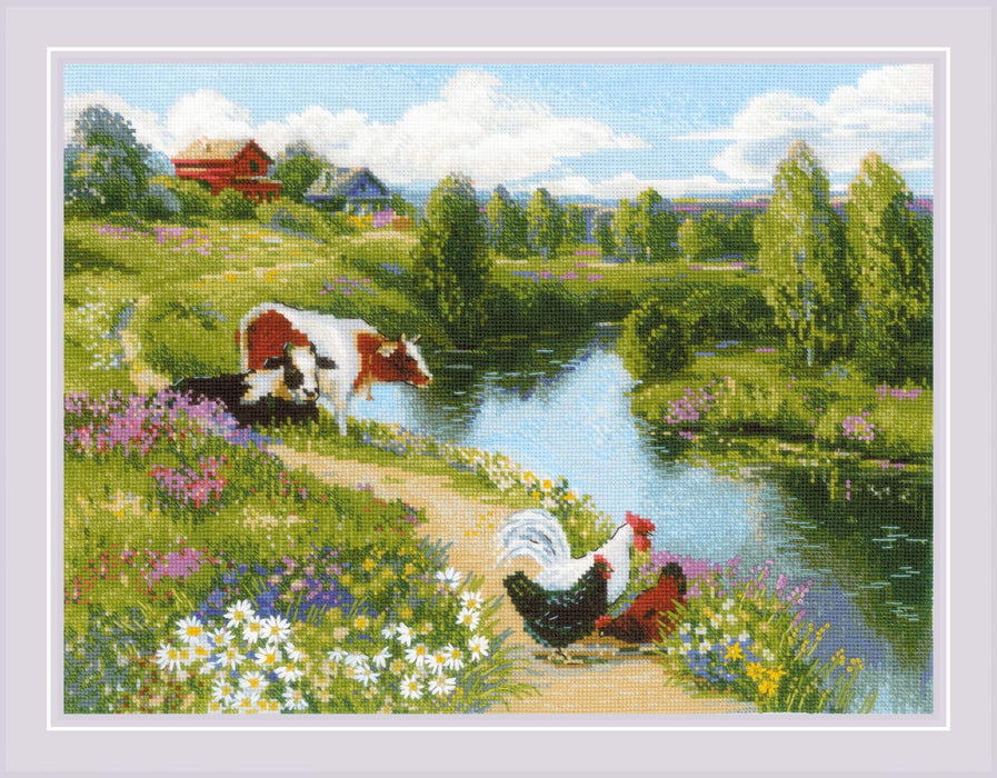 By the River R2101 Counted Cross Stitch Kit