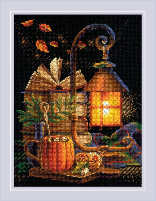 Cozy Autumn 2146R Counted Cross Stitch Kit - Wizardi