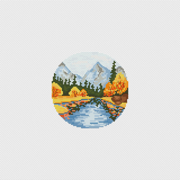 Landscape 2 - PDF Cross Stitch Pattern