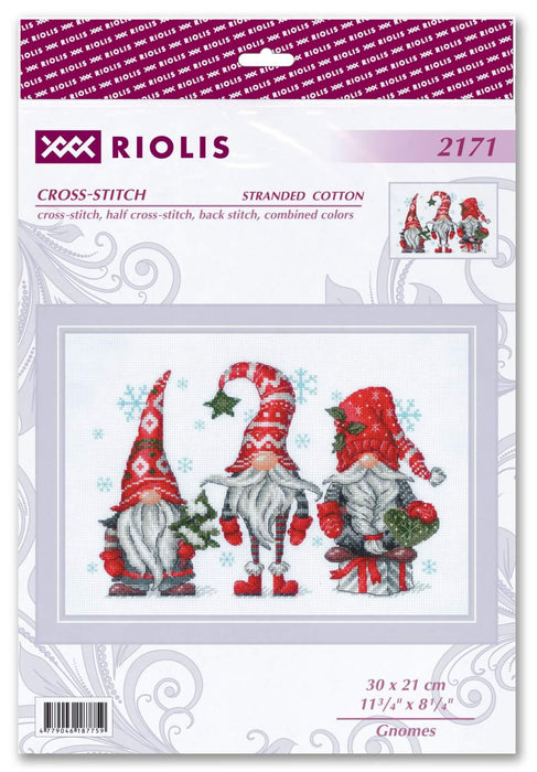 Gnomes 2171R Counted Cross Stitch Kit - Wizardi