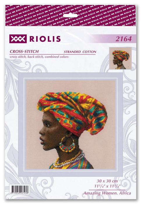 Amazing Women. Africa 2164R Counted Cross Stitch Kit - Wizardi