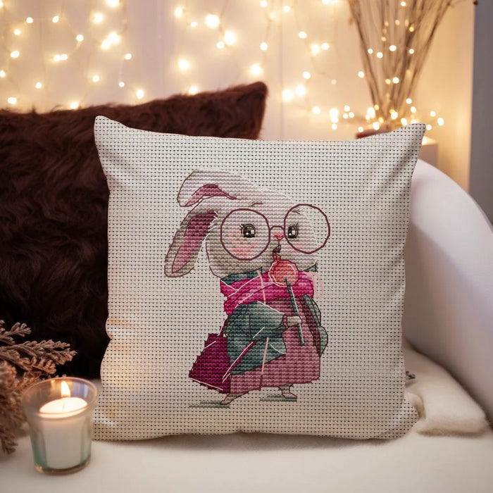 Bunny with Lollipop - PDF Cross Stitch Pattern