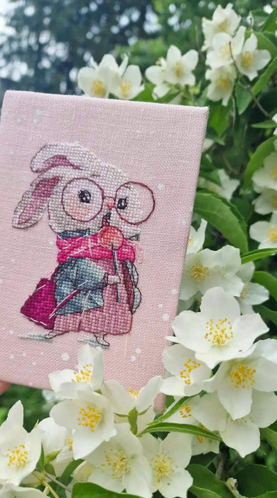 Bunny with Lollipop - PDF Cross Stitch Pattern