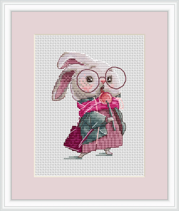 Bunny with Lollipop - PDF Cross Stitch Pattern