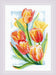 Spring Glow. Tulips 2191R Counted Cross Stitch Kit - Wizardi