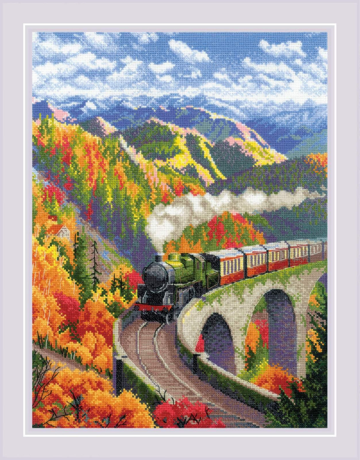 Autumn Express 2211R Counted Cross Stitch Kit - Wizardi