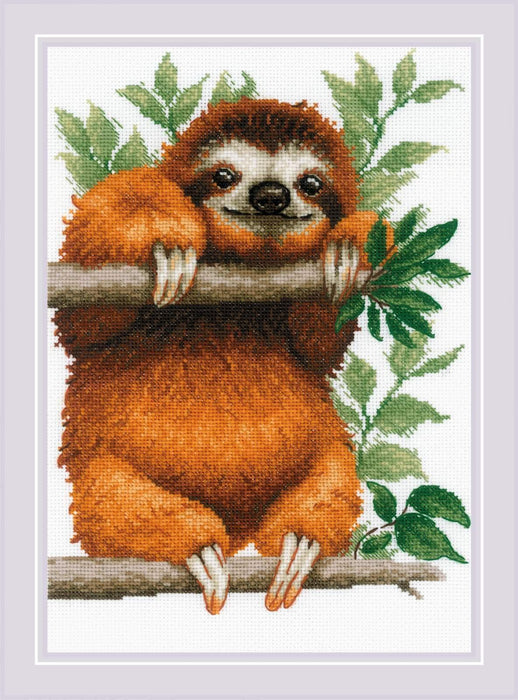 Sloth 2213R Counted Cross Stitch Kit - Wizardi