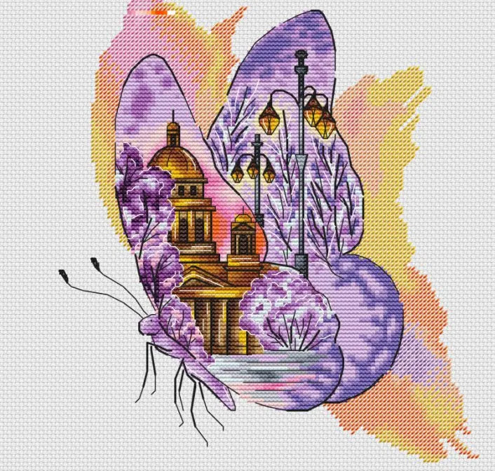 Wings of the World - St. Petersburg - PDF Cross Stitch Pattern