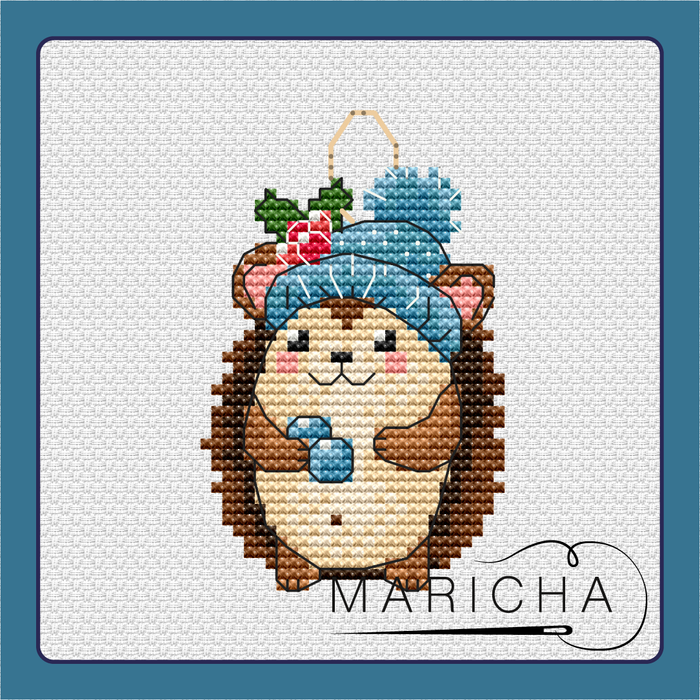 Hedgehog toy - PDF Cross Stitch Pattern