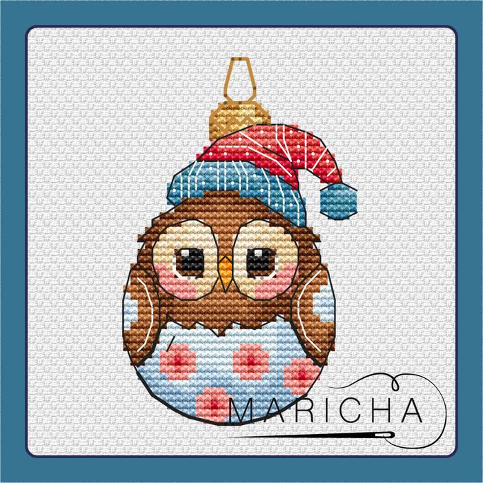 Toy owl - PDF Cross Stitch Pattern