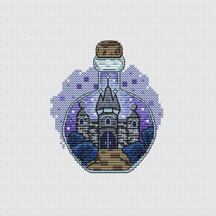 Magic in a bottle - PDF Cross Stitch Pattern