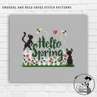 Hello Spring - PDF Cross Stitch Pattern