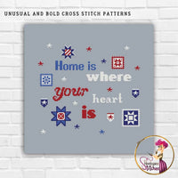 Home is where your heart is - PDF Cross Stitch Pattern