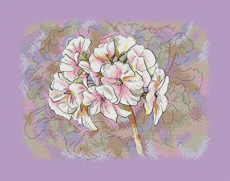 Geranium - PDF Cross Stitch Pattern