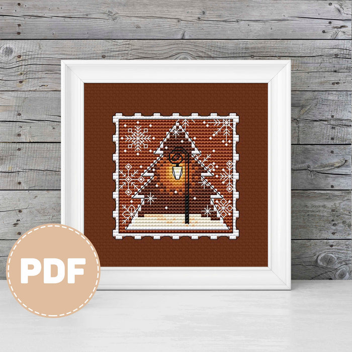 Gingerbread Lantern - PDF Cross Stitch Pattern