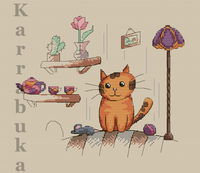 Ginger Cat - PDF Cross Stitch Pattern