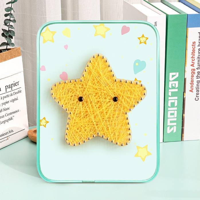 Star String Art Kit with Stand. Simple Decorative DIY String Art Craft Kit M1-2 DHBC28008