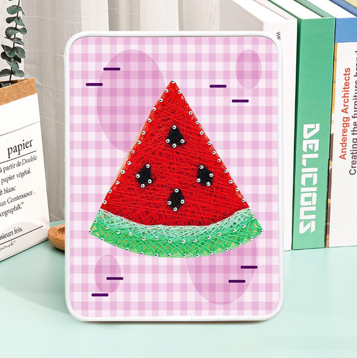 Watermelon String Art Kit with Stand. Simple Decorative DIY String Art Craft Kit M1-2 DHBC28018