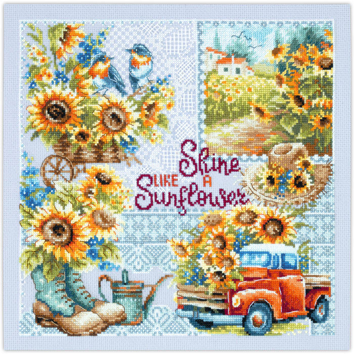 Shine like a Sunflouer! 540-704 Counted Cross-Stitch Kit